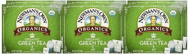 Newman's Own Organics Green Tea, 40 Count (Pack of 6) N2