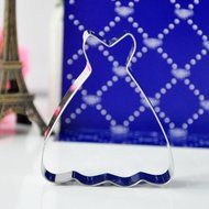 Henai Stainless Steel Wedding Dress Cookies Cutter Mold Biscuit Fondant Cake Pastry Baking Mould