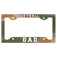 Softball License Plate Holder Softball Dad