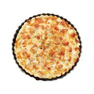 Unichart Heavy Carbon Steel Ripple Side Non-stick 9 Inch Pizza Pan Quiche Pie Pan With Removable Bottom N8