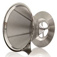 Paperless Pour Over Coffee Dripper &ndash; Stainless Steel Durable, Heat Resistant, Reusable Filter Cone &amp; Dishwasher...