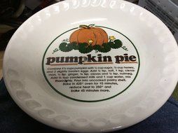 Mount Clemens Pottery 11 1/2 " Pumpkin Pie Plate