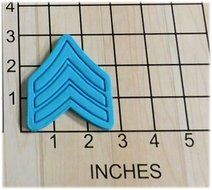 US Army Sergeant Military Promotion Party Cookie Cutter and Stamp #1045
