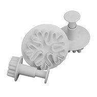 SODIAL(R) 3pcs Snowflake Pattern Plunger Cutter Fondant Cake Cookie Biscuit Mold Craft DIY Decorating Tools Set