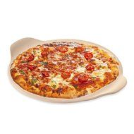 Pampered Chef Large Round Stone with Handles Bundled with Set of 3 Pampered Chef Brown Nylon Pan Scrapers N4