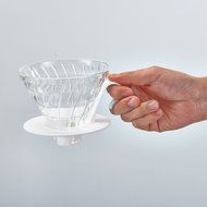 2 set Hario VDGN-01B V60 New Glass Coffee Dripper 01, Black 2-ounce