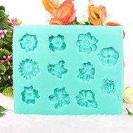 3D Flower Rose Fondant Cake Bread Decorating Sugarcraft Silicone Pop Soap Mold Mould DIY Tools