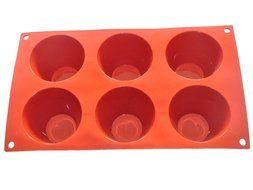FOUR-C Cake Tools Silicone Baking Molds Cupcake Bakeware Color Purplish Red N3