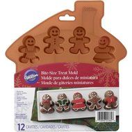 Wilton Silicone Bakeware, 12 Cavity Gingerbread Boy Mold, 2105-5384