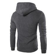 Men's Outwear,Laimeng Cotton Blend Retro Long Sleeve Hoodie Hooded Sweatshirt Tops Jacket Coat Outwear (L, Red)