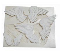 Yunko Large Angels Wings Silicone Fondant Candy Chocolate Mold Cake Decorating Mold