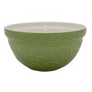 Mason Cash In The Forest Owl Embossed Mixing Bowl, Stone, 2.85-Quart, 10-1/4 by 10-1/4 by 4-3/4 Inches N2