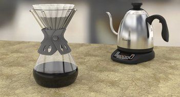 Brewista Smart Brew Pour Over Coffee Maker 3 Cup, 5 Cup, and 8 Cup Sizes - Silicone Grip Handle - Dishwasher Safe...