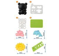 OHF Various Cake Mould Sets Bento Accessories Baby Panda Mold Rice Mold Onigiri Shaper (H009-NO2) N2