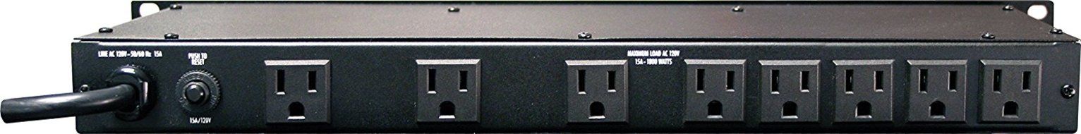 Furman M-8Dx Merit Series Power Conditioning, 15 Amp, 9 Outlets with Wall Wart Spacing, Pullout Lights, Digital...