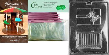 Cybrtrayd D030 Large Box with Bow Chocolate Candy Mold with Exclusive Cybrtrayd Copyrighted Chocolate Molding... N2