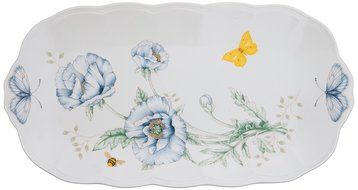 Lenox Butterfly Meadow Scalloped Oval Baker N8