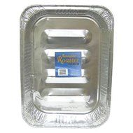 Durable Foil D41110 17" Aluminum Rectangular Roaster With Rack