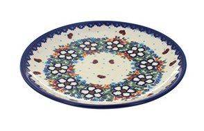 Polish Pottery Scarlett Dessert Plate