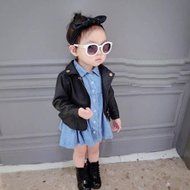 Coat ,BeautyVan Child Kid Baby Fashion Infant Leather Jacket Zipper Hooded Coats Outwear Coat (18M, Black) N8
