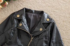 Coat ,BeautyVan Child Kid Baby Fashion Infant Leather Jacket Zipper Hooded Coats Outwear Coat (18M, Black) N9