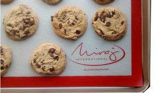 Miraj Non-Stick Silicone Baking Mat Set, 2 Pack (Size 16-1/2" X 11-5/8"), Professional Quality, Non Toxic &amp; FDA... N4