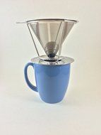 Pour Over Coffee Filter with Coffee: Reusable Pour Over Coffee Maker Stainless Steel Coffee Filter and Brewer... N3