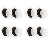 Theater Solutions CS8C In Ceiling 8" Speakers Surround Sound Home Theater 4 Pair Pack 4CS8C