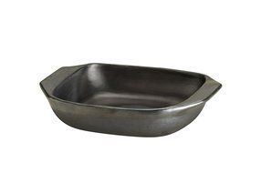 De La Terra Rectangular Baker, Black, 12" x 11"