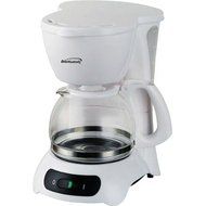 650 Watts Coffee Maker, 4 Cup Capacity, Tempered Heat-Resistant Glass Carafe, White