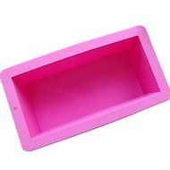Jelly Pudding Silicone Cake Mold Pan 1000ml 7.6"x3.5"x2.5" Color At Random