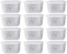 NISPIRA 12 Activated Charcoal Water Filters Replacement for Cuisinart Coffee Machine Part DCC-RWF N4