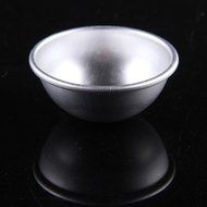 Dealglad&reg; 10pcs Aluminum Half Round Ball Sphere Cake Pan Bath Bomb Mold Pudding Mould Baking Tools N7