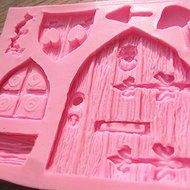 Generic Silicone Sugarcraft Fondant Fairy House Door Mould Mold Cake Decorating N7