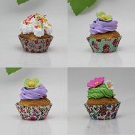 SophieBella 8 kinds Flower Muffin Liner Cupcake-Liner, 400 Count N17