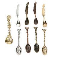 Home Product 5Pcs/Lot Vintage Totem Seashells Aquatic Small Spoon Coffee Lunch Tea Ice Cream Multi-Color Kitchen... N4