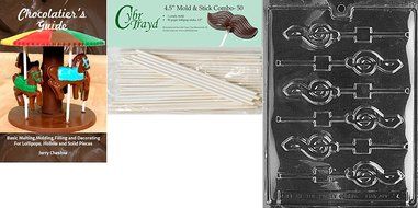 Cybrtrayd J004 G-Clef Lolly Chocolate Candy Mold with Exclusive Cybrtrayd Copyrighted Chocolate Molding Instructions N2