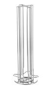 Meelio Nespresso Coffee Capsules Holder Carousel,40 Nespresso Pods (Coffee pods are not included),Silver N7