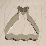Henai Stainless Steel Wedding Dress Cookies Cutter Mold Biscuit Fondant Cake Pastry Baking Mould N2