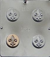 Fleur de Lis Oreo Cookie Sandwich Chocolate Candy Mold 1632