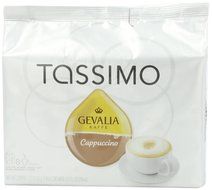 Tassimo Gevalia Cappuccino, 8 Servings, 16 Count T-Discs, (8 Espresso + 8 Milk Creamers) N3