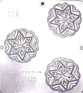 Snowflake Soap Mold 3&quot; Diameter Chocolate Candy Mold for Soap or Chocolate 005