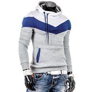 Men's Outwear,Laimeng Cotton Blend Fashion Retro Long Sleeve Hoodie Hooded Sweatshirt Tops Jacket Coat Outwear... N11