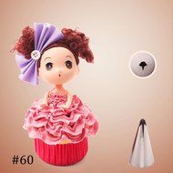 COCOTINA 5pcs Russian Tulip Icing Piping Nozzles Tips Pastry Cake Decorating Kitchen Tools N5