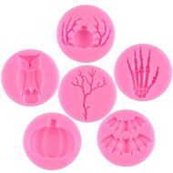 Mujiang Silicone Jello Candy Chocolate Fondant Molds Gothic Halloween N5