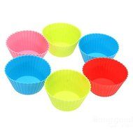 10 Pcs Silicone Round Cake Muffin Chocolate Molds N7