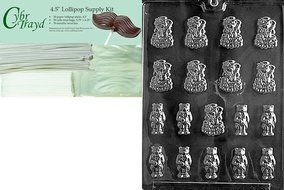 Cybrtrayd W033 Bride and Groom Bears Wedding Chocolate Candy Mold