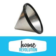 Chemex 6, 8, 10 Cup Comparable Washable &amp; Reusable Stainless Steel Cone FS-100 Coffee Filter Replacement; Home... N2