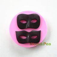 Mom&amp;pea 0527 Catwoman Mask Shaped Silicone Mould for Fondant Cake Sugar Paste Cake Decoration 3d Cake Toppers...