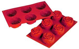 Fat Daddio's Silicone Bakeware Rose, 3.89 Ounces